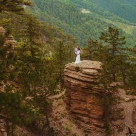 Свадьба для двоих в Крыму. Фотосессия на г. Ай-Петри. 2016 г.