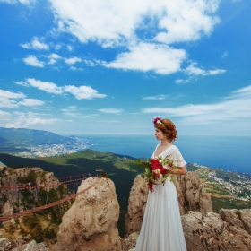 Свадьба для двоих в Крыму. Фотосессия на г. Ай-Петри. 2016 г.
